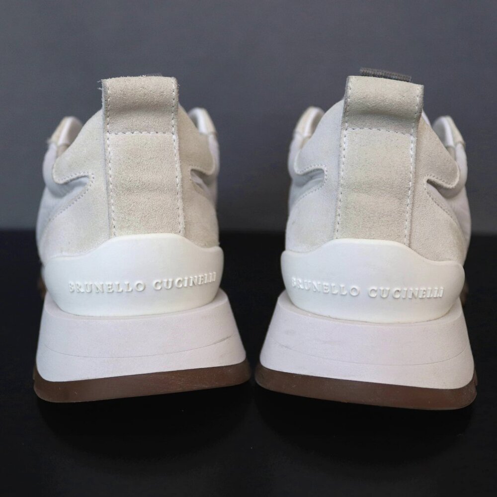 BRUNELLO CUCINELLI 38 Monili Trim Lug Sole Slip-On Runner Sneakers - Picture 7 of 15